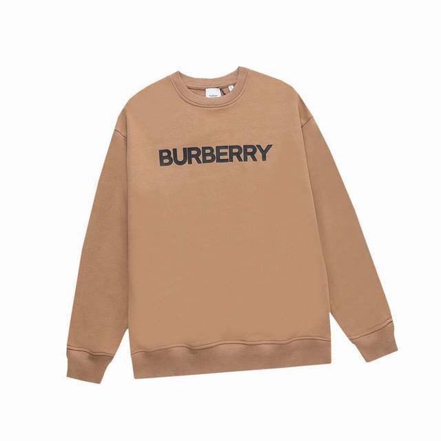 巴宝莉 Burberry 秋冬新品 经典字母压胶圆领卫衣 高端大气完美演绎，经典圆领卫衣宽松版型不挑人 面料采用400克纯棉面料，保证舒适性同时透气的同时又不透