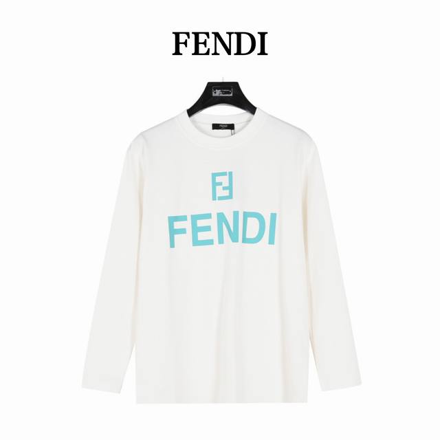 Fendi 芬迪 24Fw 后背小熊印花logo长袖t恤 面料采用高克重300G重精梳棉，定制1:1螺纹，面料舒适亲肤无异感， 定染面料，纺织密度高，垂感佳，不