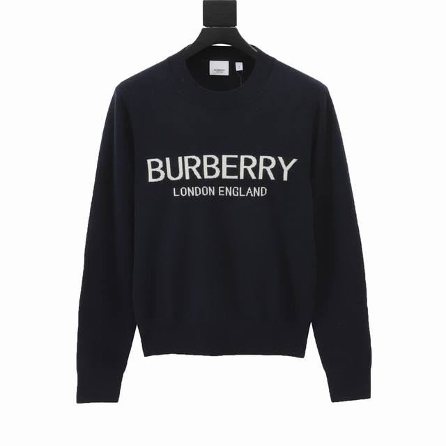 Burberry巴宝莉bbr 23Ss 伦敦徽标打底圆领毛衣 经典设计简约没有任何多余累赘感 秋冬不可缺少的一件百搭单品面料保暖有质感，耐看又实穿，精致完美工艺