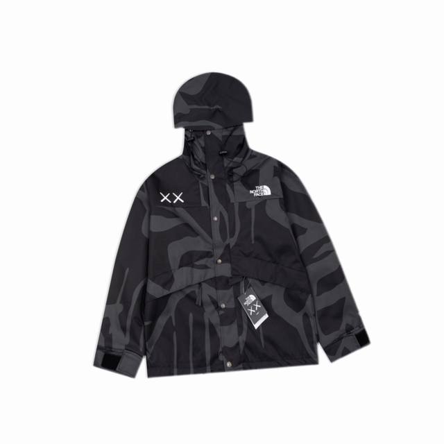 北面 The North Face 1986Xx联名冲锋衣 迷彩连帽休闲冲锋衣外套 宽松潮流高街百搭 情侣款 必入 男女同款 Dryvent科技面料 防水 排湿