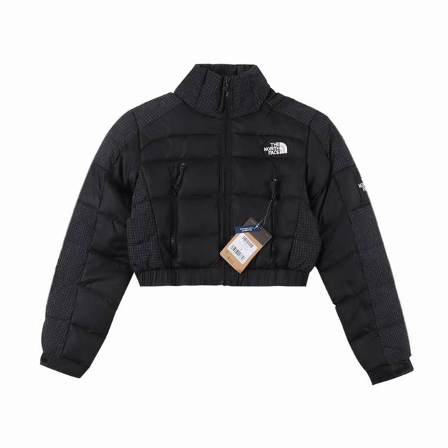 The North Face 北面tnf 23Fw Rusta 女款高腰格子短款拼接羽绒服 实在是太火了，各明星网红穿搭爆款配合高腰裤显腿长 最适合女生穿搭的北