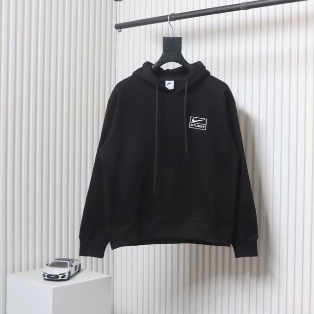 Nike X Stussy 耐克 斯图西联名 刺绣logo 连帽加绒卫衣套装 独家供应 原版购入 高端复刻 区别市面通货 定制原版一致高克重抓绒面料 保暖舒适