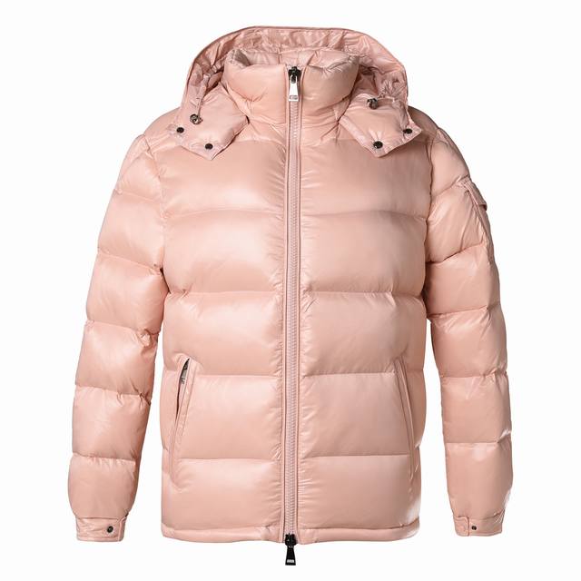 Moncler 蒙口 24Ss Maire柜台经典色.水粉 蜜桃粉 经典短款女士羽绒服夹克外套. 白鸭绒填充，850+蓬松度 如果你在柜台见过,摸过,市面上没找