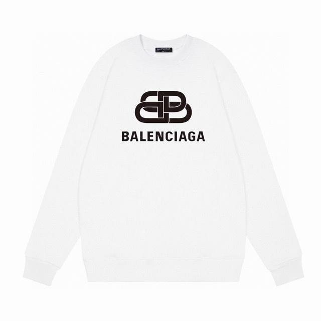 Balenciaga 巴黎世家新款锁扣字母印花经典，日常穿搭卫衣，高克重面料超级舒适！ 元素碰撞！让整款气质升提一个档次！时尚而平不庸！低调百搭又具有品牌特色的