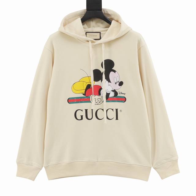 古驰gucci经典款 迪士尼联名印花连帽卫衣 Size:S-Xl