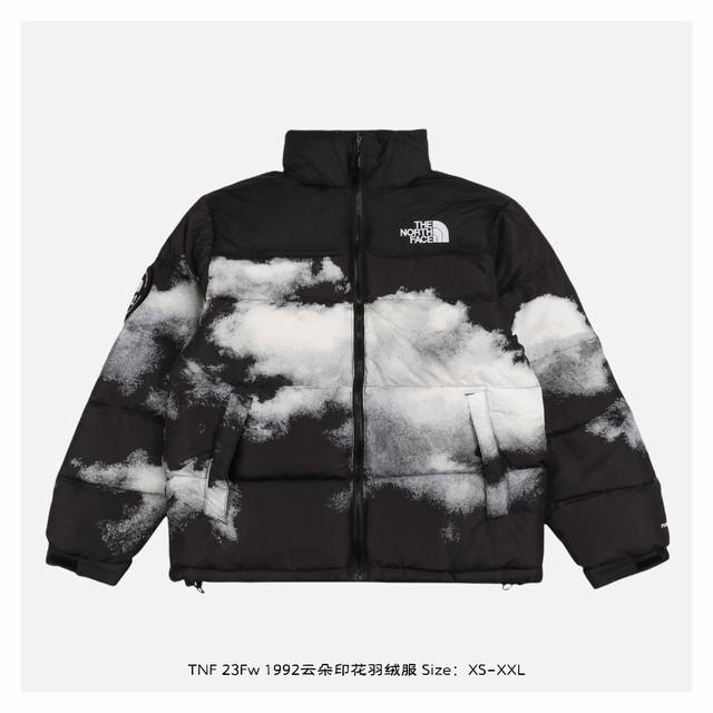 The North Face 北面 23Fw 1992云朵印花羽绒服 -填充80绒，高版本高蓬松度 明星同款自由切换多元型格，云端漫步探寻想象共鸣，檀健次jc-