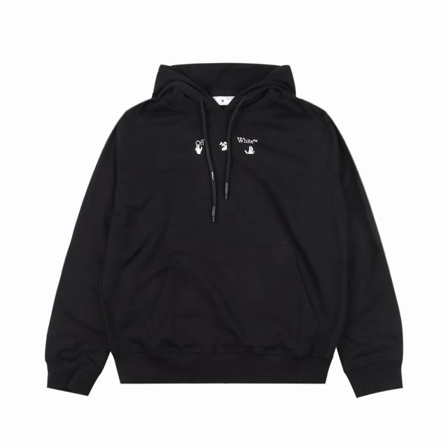 Off-White Ow红灰融化箭头帽衫 400G毛圈全棉，面料定织定染，布面丝滑质感，超大帽型，大廓形，大落肩，成衣水洗预缩处理不掉色不缩水，印花采用日资mi