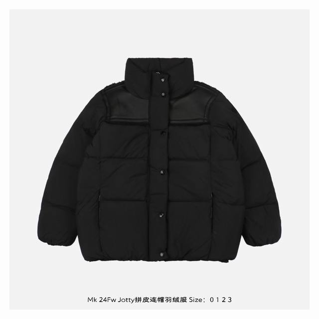 Moncler 蒙口 24Fw Jotty拼皮连帽羽绒服 满满的高级观感，简单而不简约，无论是面料材质上还是整体轮廓，都兼备时尚造型感和良好的御寒功效，并带来舒