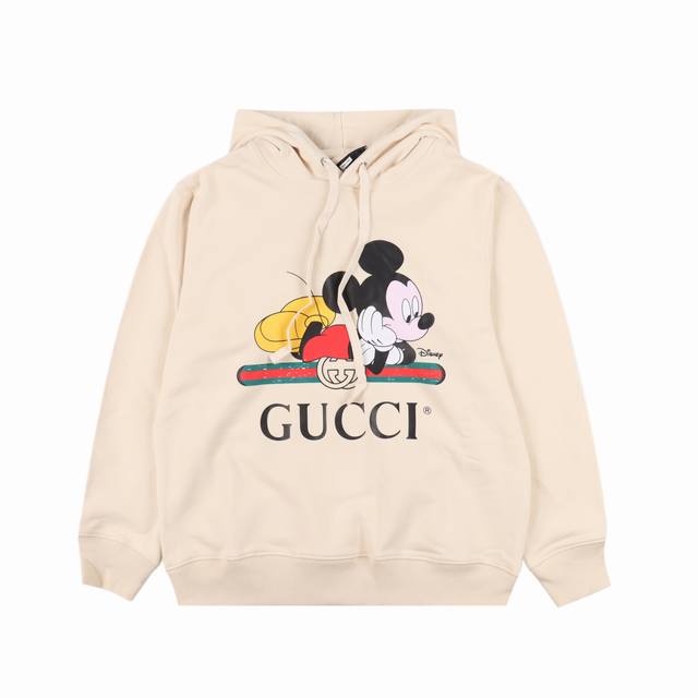 古驰gucci经典款 迪士尼联名印花连帽卫衣 Size:S-Xl