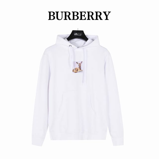 Burberry 巴宝莉 小鹿logo数码印花连帽卫衣 Bbr经典logo系列 今年的风向标，可男可女的高级百搭款tee 客供进口380G水洗毛圈棉面料，订染颜