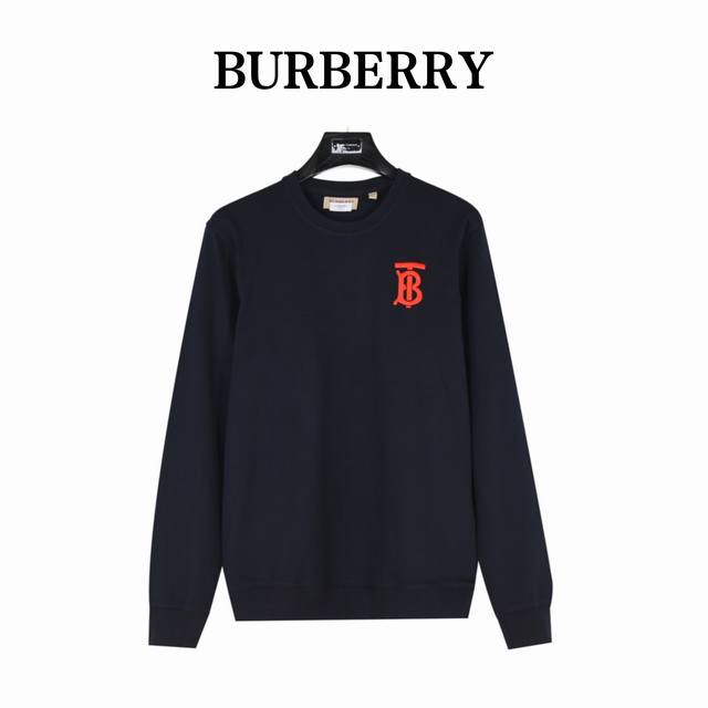 Burberry 巴宝莉 经典tb立体刺绣圆领卫衣 专柜同步原版国内专柜购入，定织350G纱线，坯布水洗手感、布面、垂感达380G， 胸口logo田岛机立体刺绣