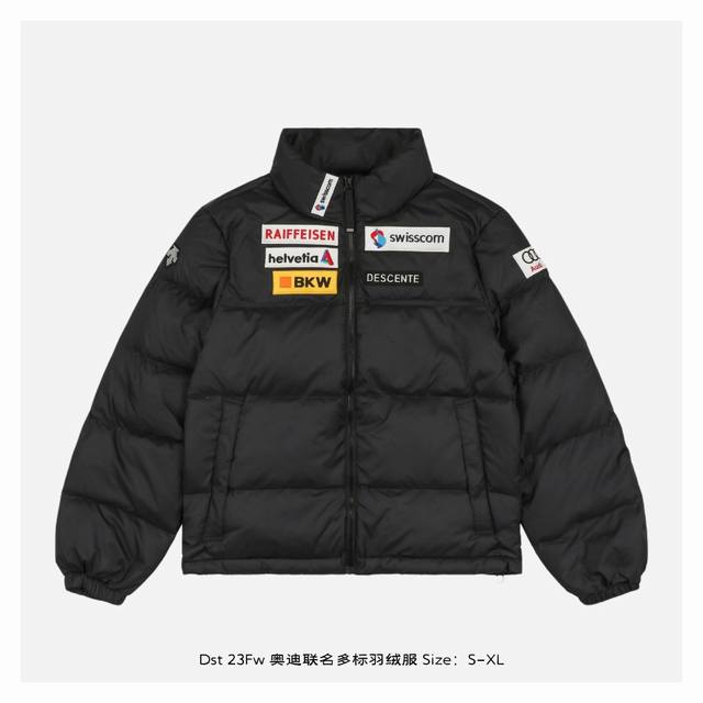 Descente 迪桑特 23Fw 奥迪联名多标羽绒服 专业滑雪羽绒服户外，市面上羽绒服有很多，但是此款羽绒服我们必须要容重的介绍一下，设计感十足，穿上身后线条