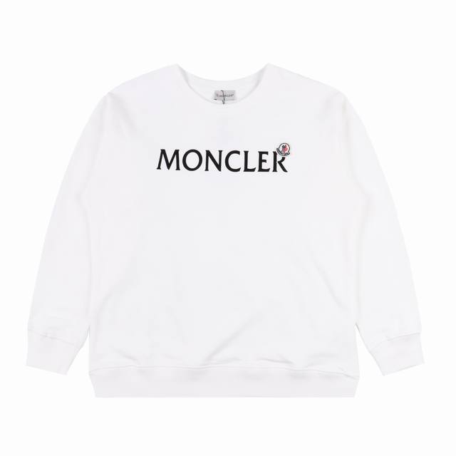 Moncler 蒙口 24Fw 横字母圆领卫衣 480G高级精梳棉面料 专柜领标 代购级白色厚板吊牌 原版吊粒 前后都是立体发泡印花 层次感很强 男女同款 情侣