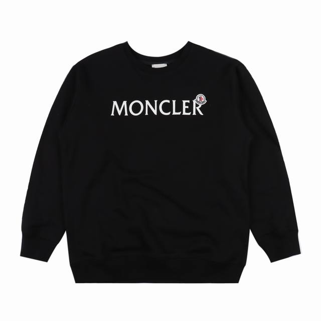 Moncler 蒙口 24Fw 横字母圆领卫衣 480G高级精梳棉面料 专柜领标 代购级白色厚板吊牌 原版吊粒 前后都是立体发泡印花 层次感很强 男女同款 情侣