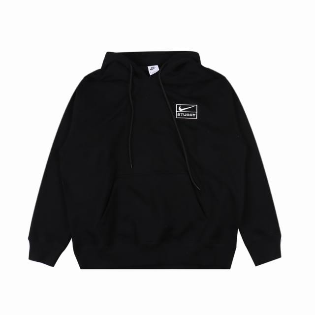 Nike X Stussy 耐克 斯图西联名 刺绣logo 连帽加绒卫衣套装 独家供应 原版购入 高端复刻 区别市面通货 定制原版一致高克重抓绒面料 保暖舒适