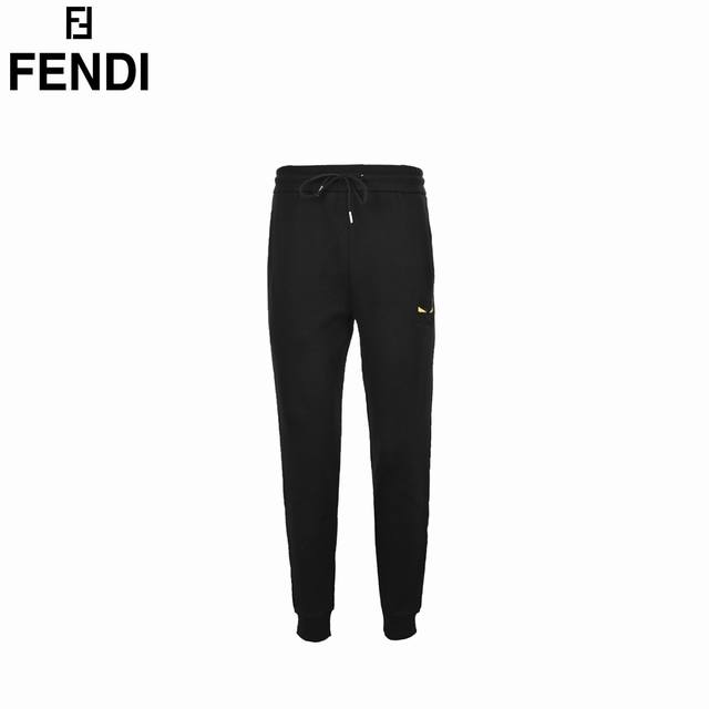 Fendi 芬迪 24Fw 双f眼睛刺绣长裤 秋季新款，经典双f眼睛刺绣logo休闲长裤， 采用400克纯棉毛圈面料， 超级质感柔软透气 ，百搭又时尚，男女同款