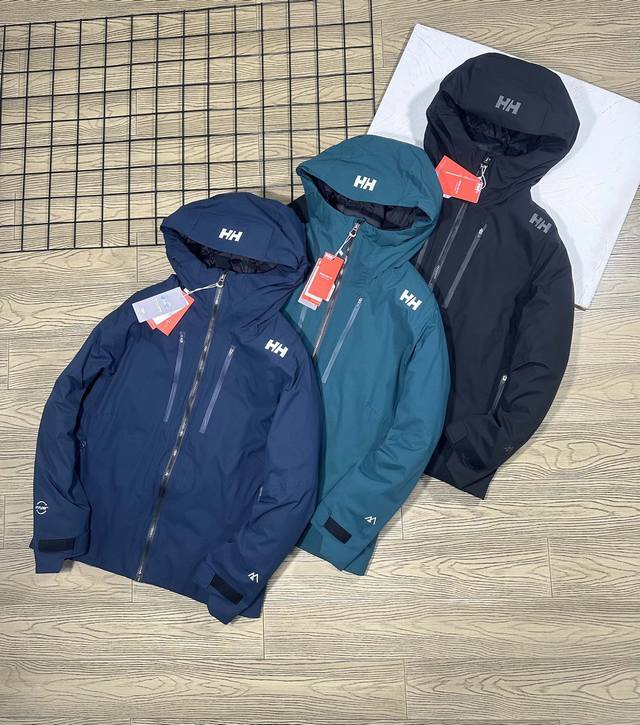 好产品 错过不再有 Helly Hansen Hh男士户外登山防寒防风冲锋衣羽绒服 激光切割 无缝压胶工艺 隐藏细节超级多 3、内胆填充高品质90 10鹅绒，蓬