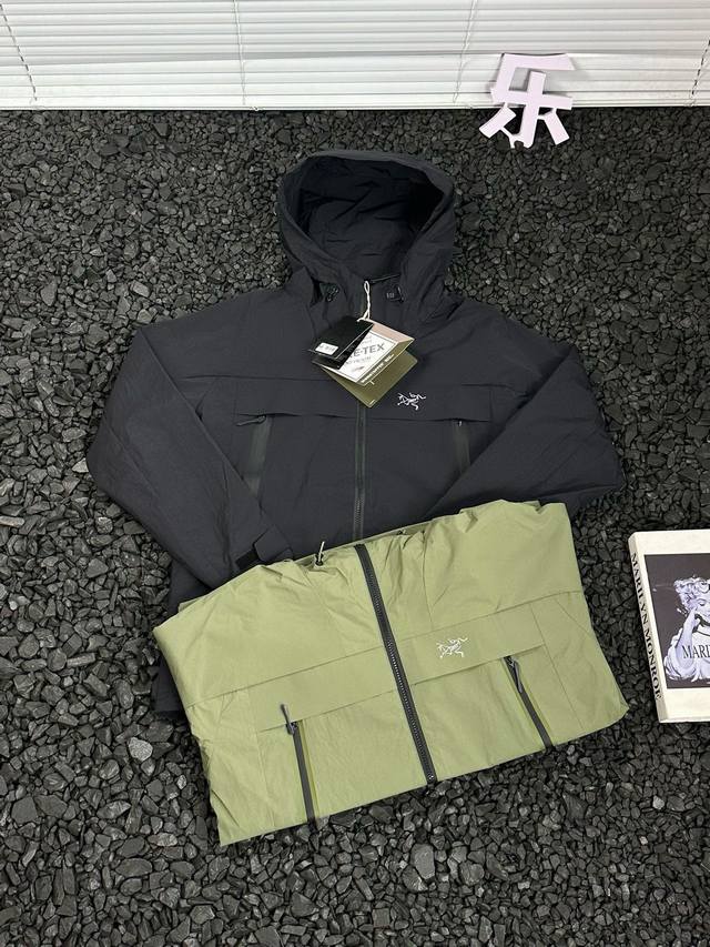 Arcteryx 始祖鸟 24Ss秋冬新款拉链多功能户外防风耐磨连帽夹克外套 - 这款防风透气的连帽衣是追求灵活性的登山者的理想选择，耐磨而高度防风的外层，面料