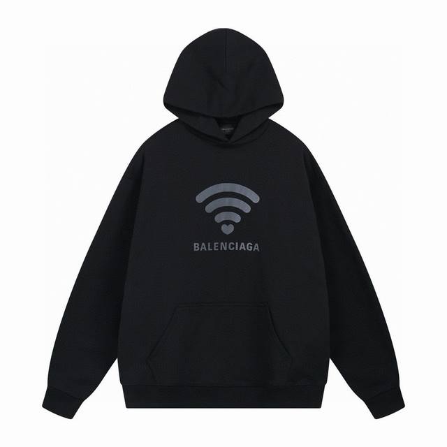 Balenciaga 巴黎世家2024 Ss 限定款.520限定wifi走秀款印花连帽卫衣 本市场no.1的质量 真正天花板品质 全部原版开发注意细节图 避免被