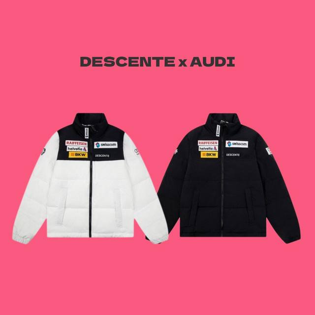 Descente X Audi 迪桑特奥迪多标联名款经典机能户外情侣羽绒服-顶级版本 Color：黑色 白色 Size：M L Xl Xxl Number： 1