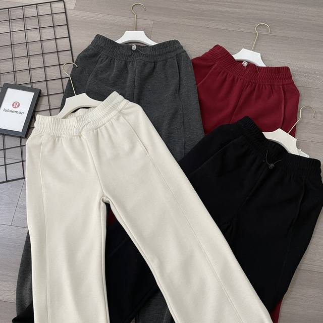 露露乐蒙系列ribbed Softstreme 女士四色高品质罗纹中腰收绳款长裤 30 丨lululemon丨垂感超好 喜欢宽松可以买大一码 官网同款面料“面料