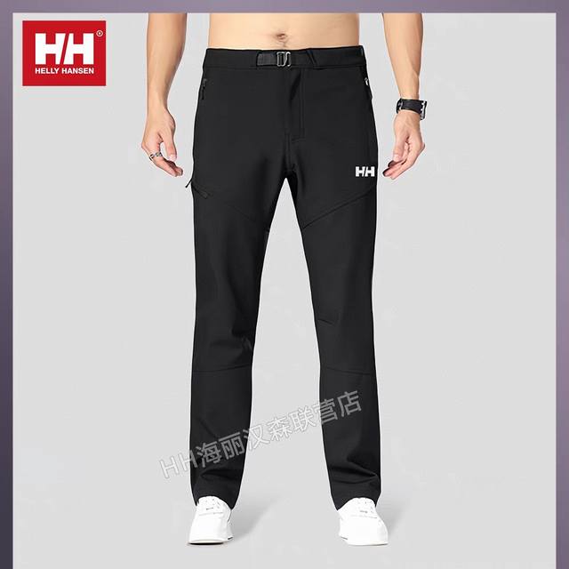 上新 Helly Hansen Hh海丽汉森秋冬季爆款加绒加厚腰带款长裤冲锋裤！ 原单出货 Hansen Hh 毒家首发秋冬加绒保暖运动男子户外冲锋裤 颜色：黑