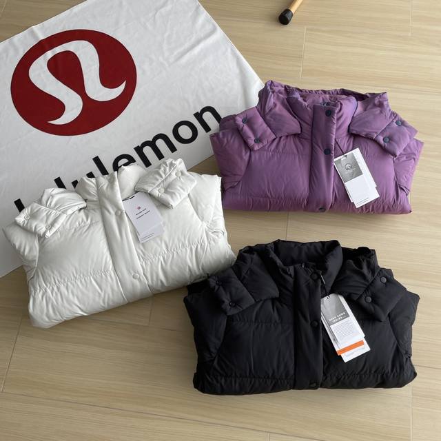 细节图 经典款羽绒服lululemon 露露乐蒙wunder Puff Jacket泡芙五格收腰爆款三色防风加厚保暖羽绒服外套 新品 Lw4Btos女款lulu