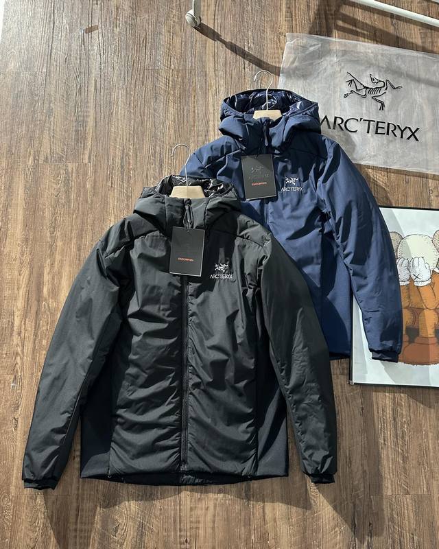 供 2024 同步新版本 独家臻品 Arcteryx Atom Ar Hoody 情侣同款防风保暖纯色休闲运动连帽棉服外套 始祖鸟 阿童木 Atom Ar Ho