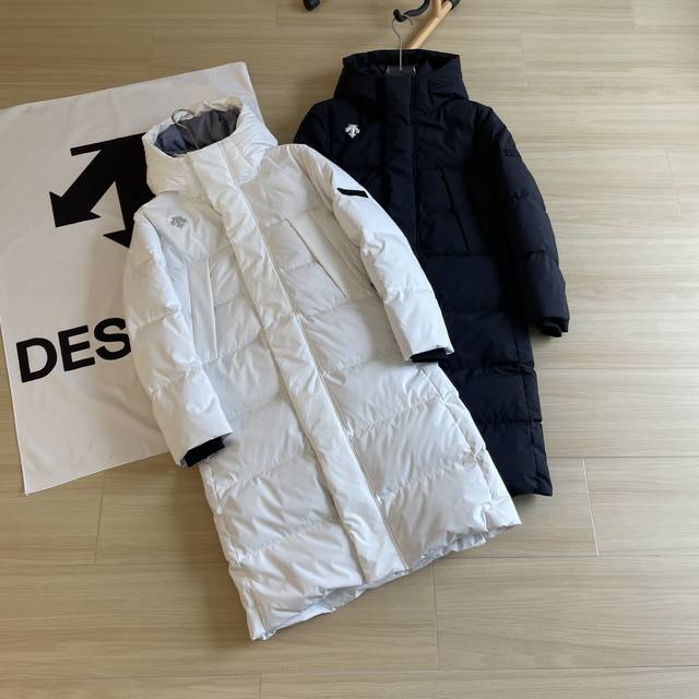 主图 大被子羽绒服descente 迪桑特长款男女同款羽绒服 情侣款白鸭绒加厚加长款保暖锁温羽绒服！ 尺码 ：黑色s-3Xl 白色s-Xl 贸易公司货，刚给韩国