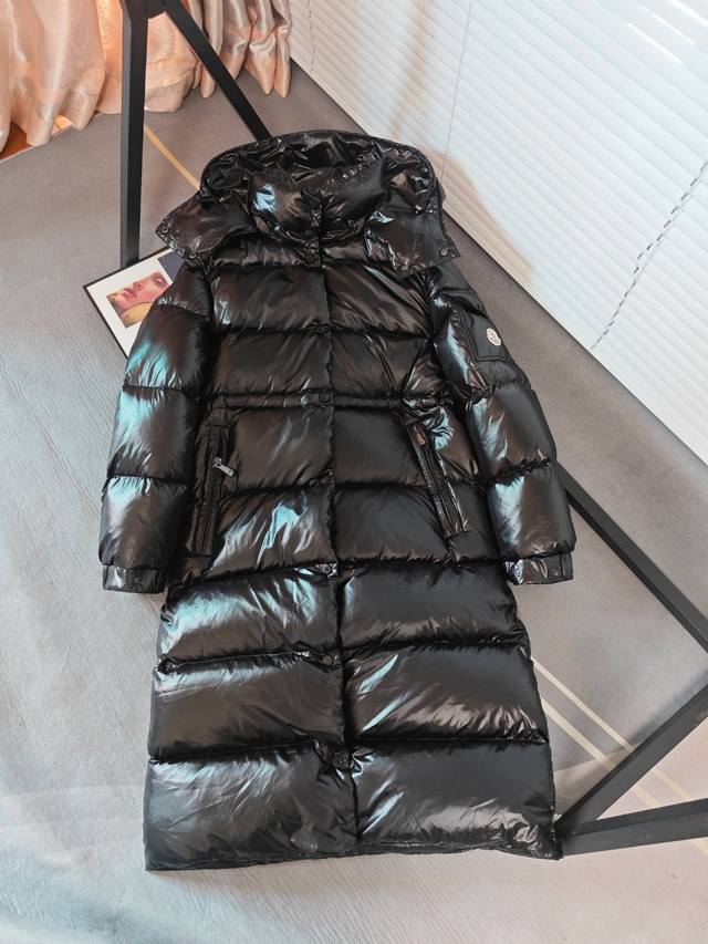 黑色 ，加厚款，2024冬季moncler 蒙口长款maire冬季保暖神器 Moncler Cavettaz长款羽绒服 北方冬季必备的保暖神器只有在夏季买得到的