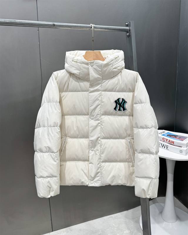 2024年冬季新款mlb羽绒服刀锋之作御寒加厚90绒保暖开衫连帽羽绒服 男女多可以驾驭 情侣款 Xs-2Xl 注：这款是专柜同步， 限量出货，先到先得，一款性价