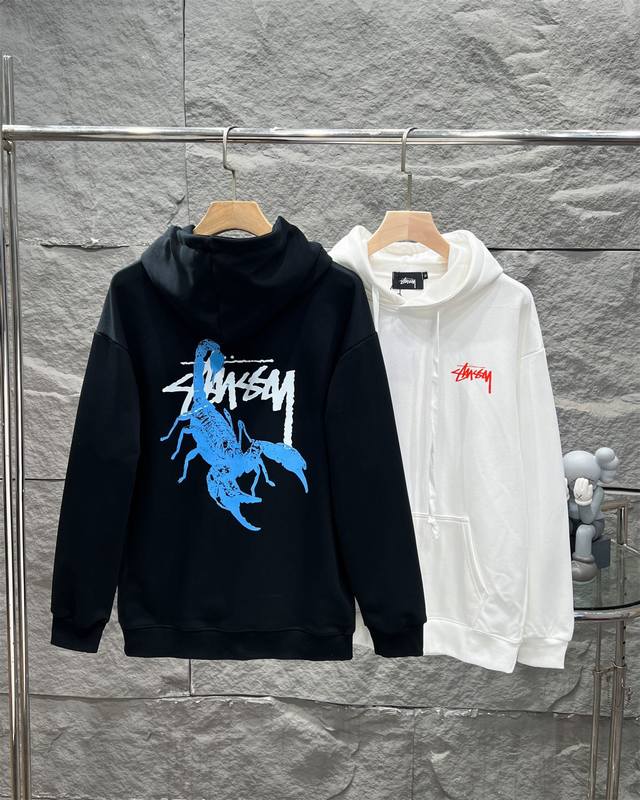 斯图西 Stussy 斯图西冬季新款连帽毛圈卫衣休闲情侣款925 顶级版本，细节版本1:1复刻 重磅专柜最新款！走一波！绝对私房牛货！380G高克重纯棉毛圈面料