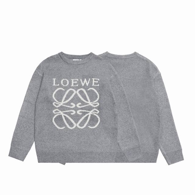 顶级复刻版本 Loewe 罗意威新款胸前logo休闲圆领毛衣 辅料: 原版吊牌辅料 全套新款辅料 男女同款均可驾驭 秋冬新款情侣款毛衣 最新品牌元素螺纹针织原版