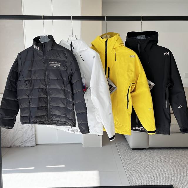 高版本 内胆可拆卸 挂拍图 Hh海丽汉森 Helly Hansen 情侣款户外防风防雨专业登山服硬壳全压胶三合一冲锋衣羽绒服 面料科技： 防水性能优异：海丽汉森