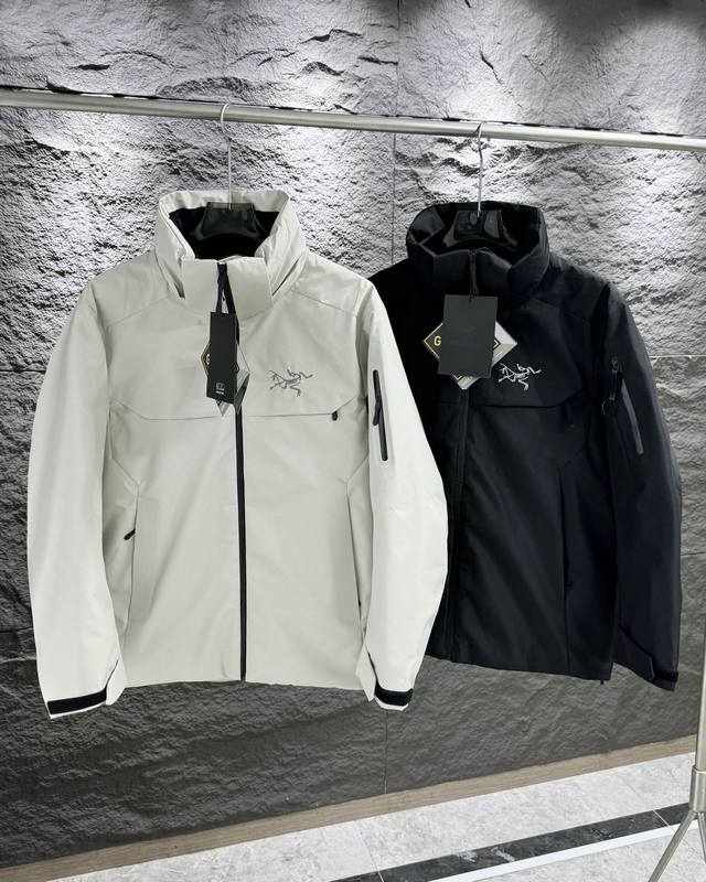 衣表细节 顶级品质1:1 帽子可脱卸 大买菜 Arc'Teryx 始祖鸟 Macai Jackt 冬季男款连帽羽绒服 金典大买菜款 防风 防水 保暖 滑雪服 冲