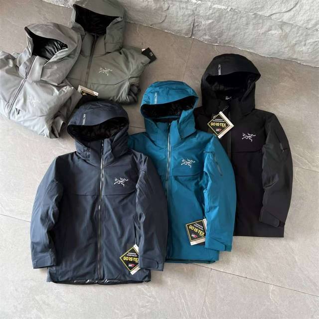 24Ss冬款高品质鹅绒羽绒服！帽子可拆卸！Arcteryx 始祖鸟macai Jacket男款厚款连帽滑雪服鹅绒羽绒服！纯纯的高货！！买菜款大鸟来袭！！这款鸟家