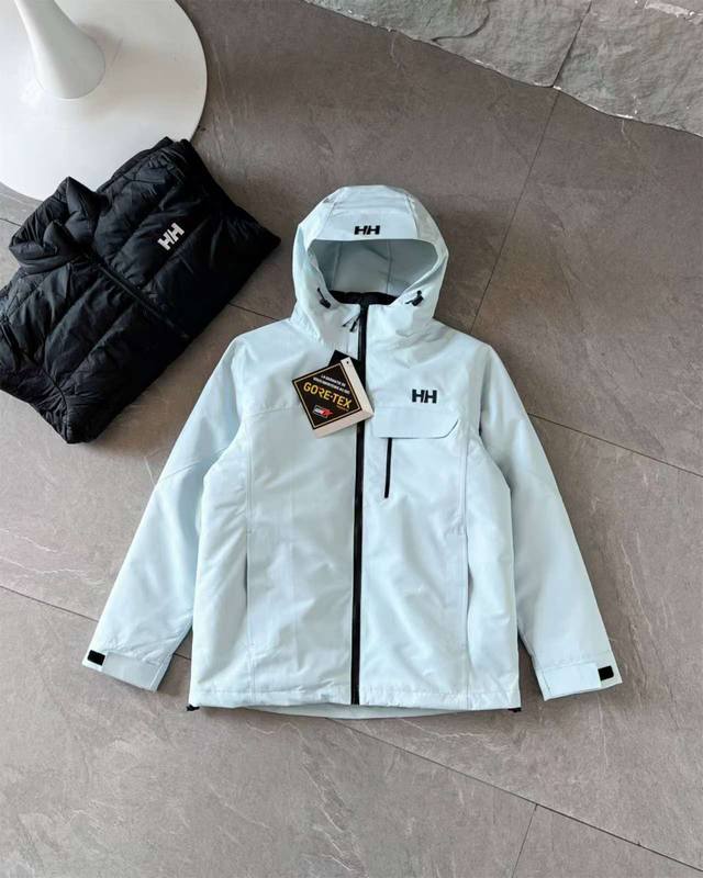 Helly Hansen Hh冬款男女同款防寒户外登山防钻绒保暖羽绒服三合一两件套冲锋衣！可拆卸！一衣两穿！设计亮点highlights Hh