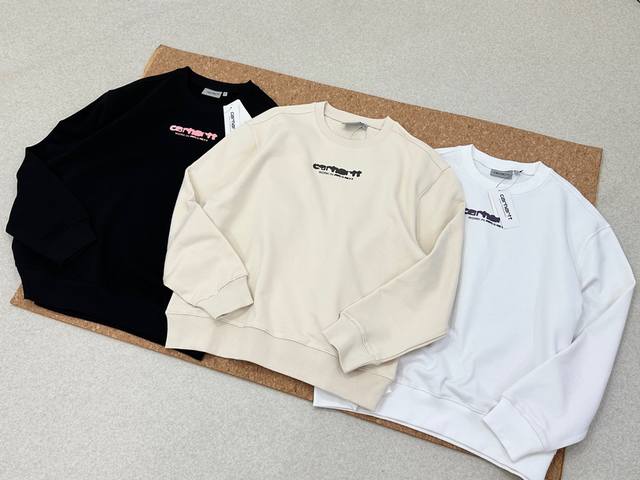 Carhartt Wip 卡哈特 经典wip 阔版 涂鸦 圆领卫衣 男女情侣款 Zp一致对版用料 定染 专柜同步在售！ 涂鸦 原版环保印花 三标齐全 完全对版