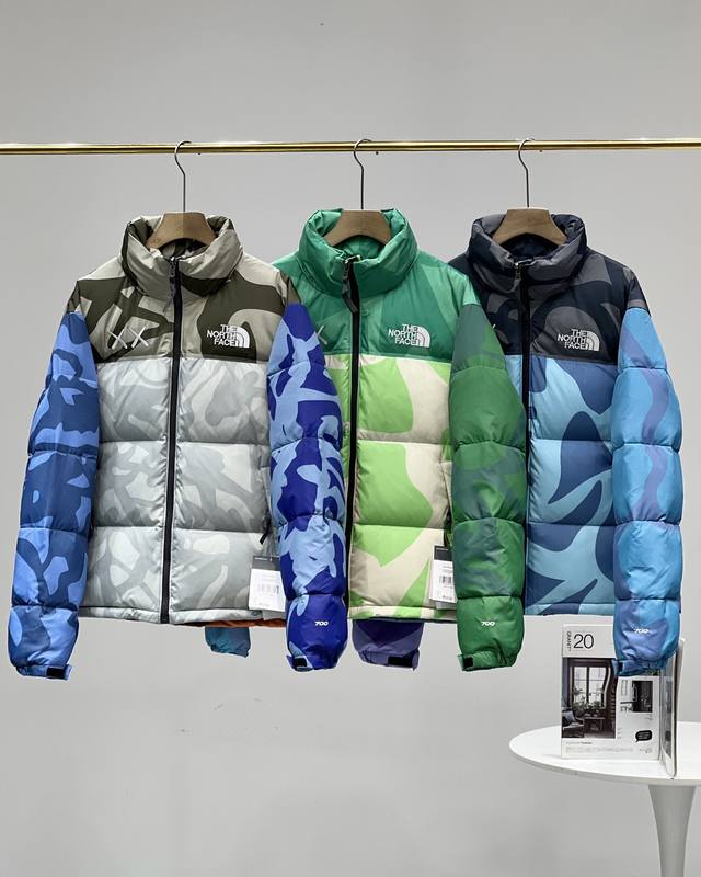 亲测 最高版本 欢迎对比 The North Facekaws最火联名款1996 Nuptse 700蓬 羽绒服 周杰伦 王鹤棣 邓紫棋 同款 深受明星追捧 男