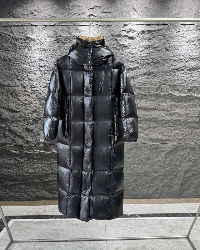 原版定制1:1九零白鸭绒。 防尘袋10 Moncler 蒙口hanovcrtan玛雅长款面包服明星同款羽绒服 黄旼炫多位明星同款 1原版nfc感应式防伪芯片 2