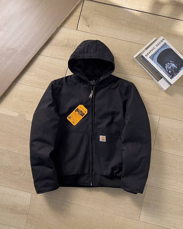 卡哈特四色连帽加棉外套 Carhartt 卡哈特专柜同款美系工装连帽羽绒棉服超高品质爆款上新 原版1:1打版 渠道定制面料经典大口袋设计 四色齐发 拒绝普通的出