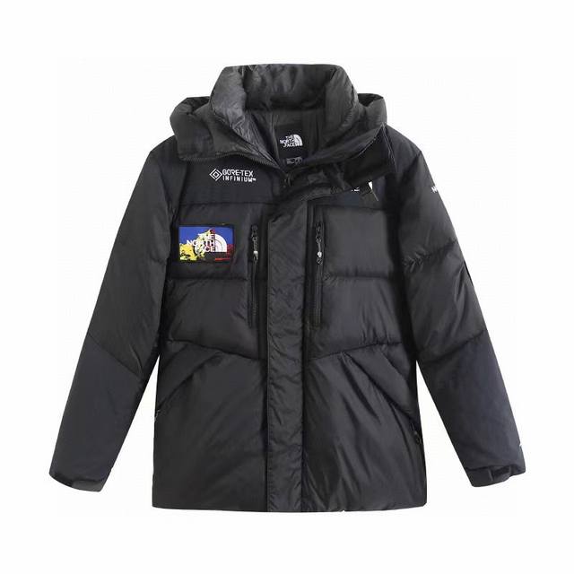 搭配专柜防尘袋 两套高清魔术贴 复刻版本！The North Face 7 Summits Himalayan Parka Gtx Tnf北面喜马拉雅巅峰系列羽