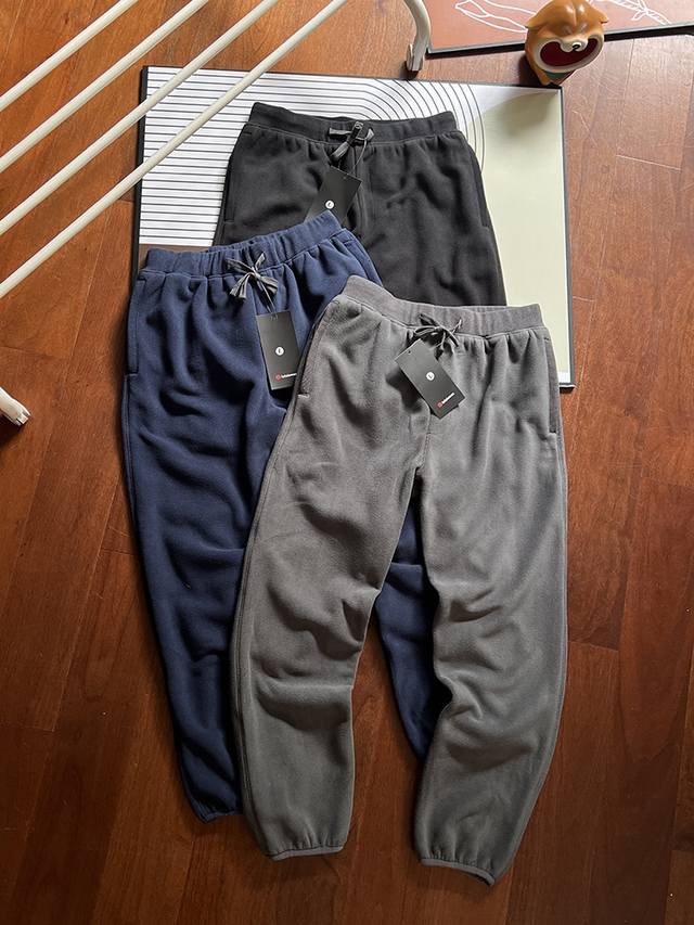 秋冬新品 Lululemon Classic Fit Fleece Jogger 男士500克双面摇粒绒抓绒长裤 线上600+ 不要太舒服！秋冬一条过冬！ 50