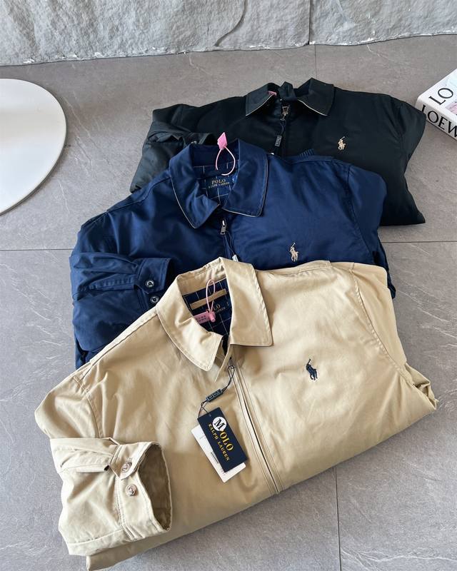 棉服 正确版本 顶级复刻，市场随意对比做的就是一个品质 Ralph Lauren 拉夫劳伦 经典男女同款老干部拉链夹克外套棉服 易梦玲同款 货号:Rl12168