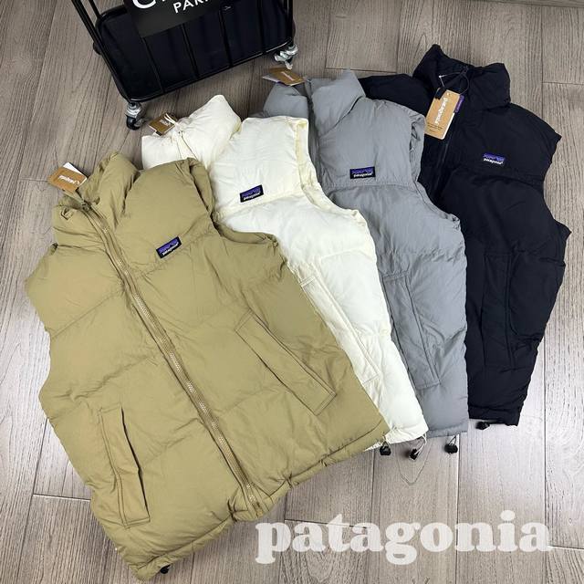 Patagonia 巴塔哥尼亚2024秋冬新款休闲防风保暖立领羽绒棉马甲！ 羽绒棉情侣款加厚马甲 适合各种年龄段穿着 随意场合搭配都是非常完美高品质情侣款 一眼