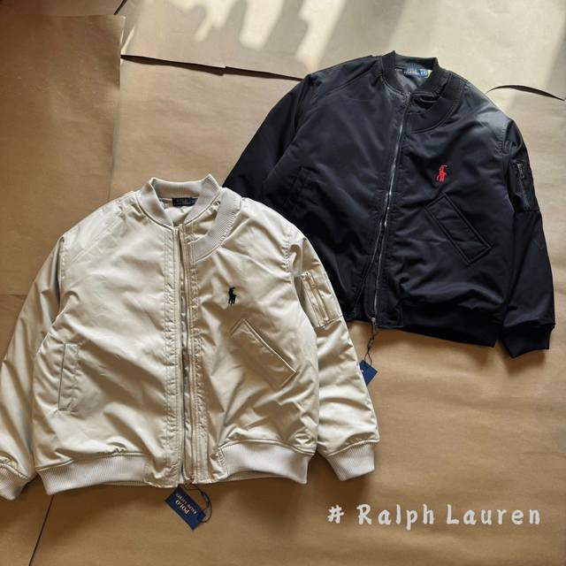 Ralph Lauren拉夫劳伦2024Fw老钱风硬壳工装夹克棒球棉服外套 2024年冬季拉夫劳伦新款老钱风棉衣 全部五金定制 包括螺纹 拉链 细节到位 主打品