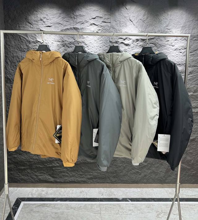 Arcteryx 始祖鸟阿童木冬季轻量防风防水户外冲锋衣 连帽棉服 面料采用tyono20D防撕裂机织物