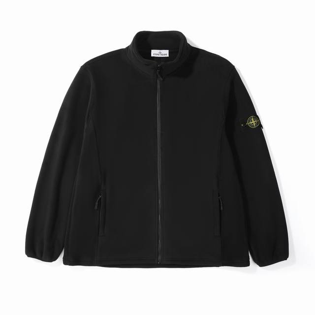 Stone Island石头岛徽章摇粒绒外套 定制主标 辅料 水洗齐全 徽章 纽扣全部开模 与原版一致 原单品质 秋冬必入 甄选优质柔软亲肤摇粒绒面料 双面奥粒