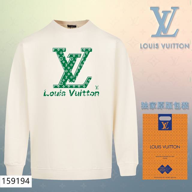 加绒款+10 Lv路易威登louis Vuitton经典款全棉加厚320G休闲圆领套头卫衣 扫码芯片过验版本 159194 包含得物防伪卡 全套包装 高品质 下