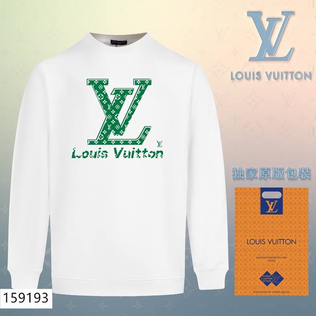 加绒款+10 Lv路易威登louis Vuitton经典款全棉加厚320G休闲圆领套头卫衣 扫码芯片过验版本 159193 包含得物防伪卡 全套包装 高品质 下